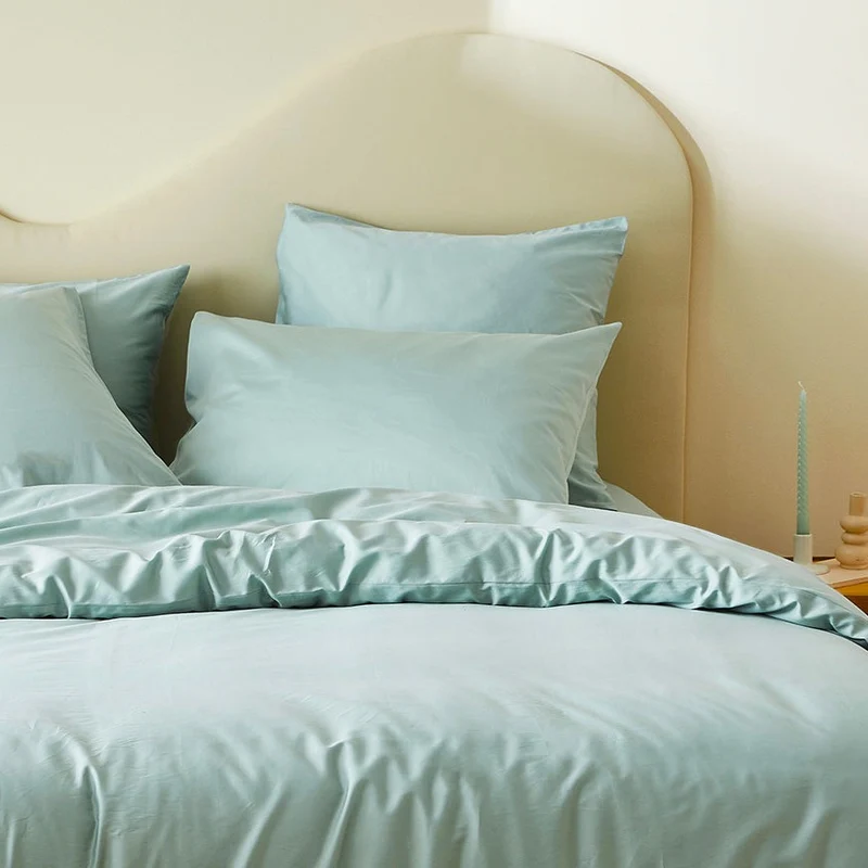 La taie d'oreiller en satin de coton bio