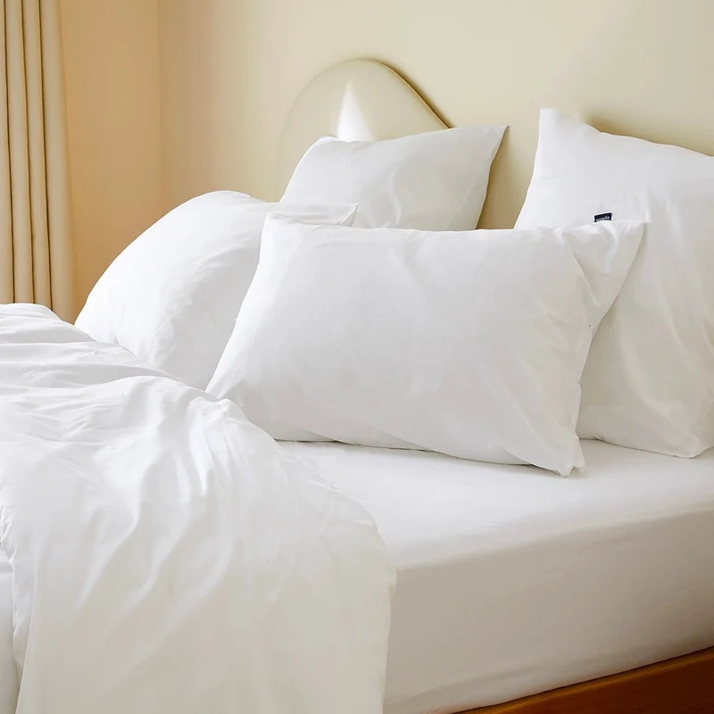 La housse de couette en satin de coton bio