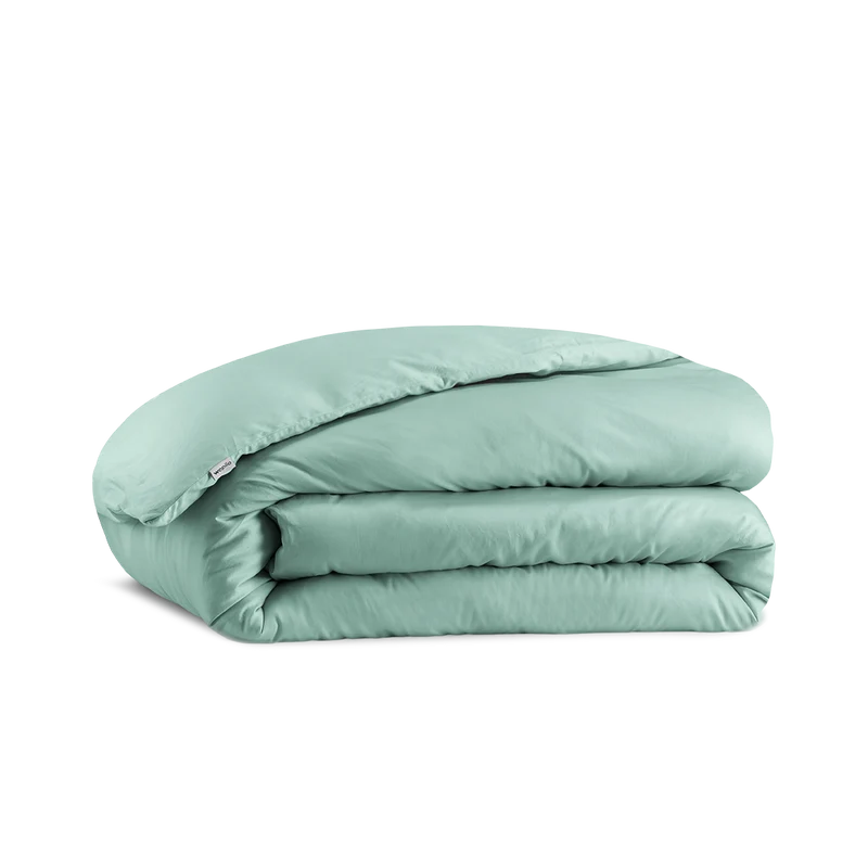 La housse de couette en satin de coton bio