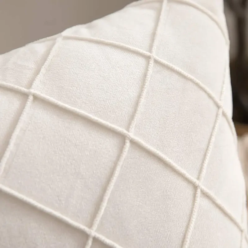 Housse de Coussin 45x45 Velours Géométrique