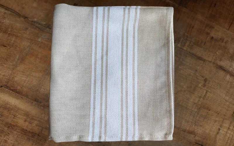 SERVIETTE "METIS" - Rayures blanches