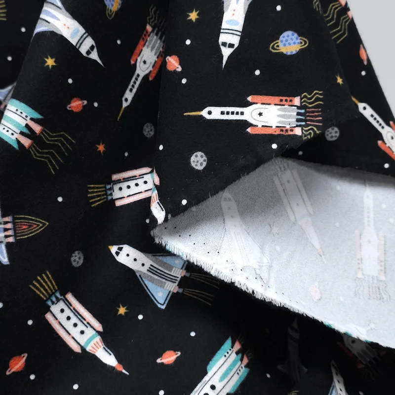 Flanelle Astrobot | Noir | Robert Kaufman